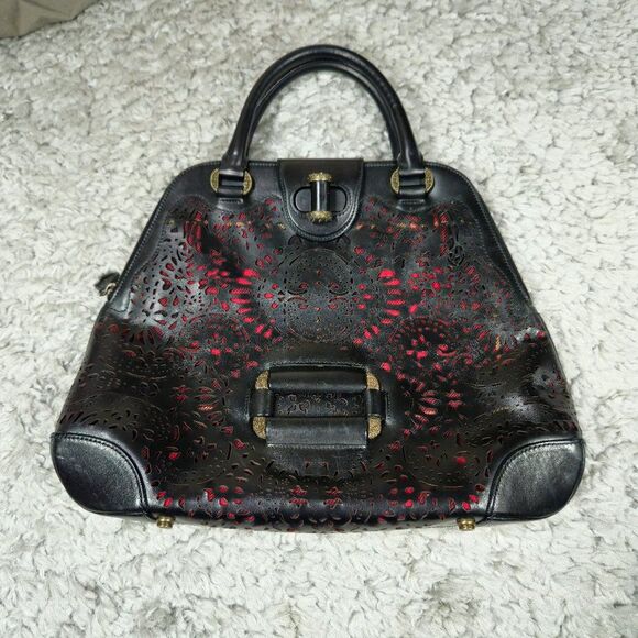 Alexander McQueen A/W 2006 Widows of Culloden Novak Tartan Laser Cut Satchel Bag - Picture 1 of 16